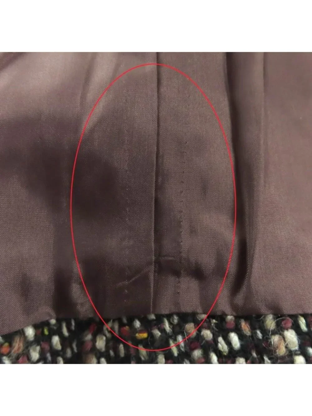 Celine Vintage Wool Blend Tweed Jacket With Logo Buttons Outerwear Brownish 44 - Picture 13 of 14